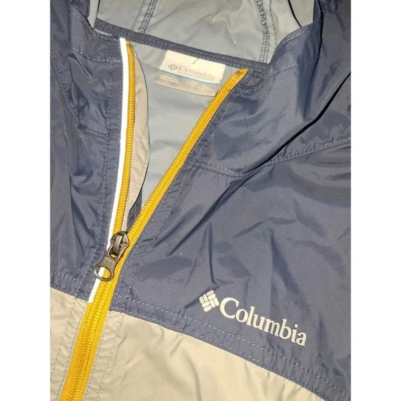 Columbia Windbreaker Jacket Youth Size XL (18/20) Rain Gray W/ Hood - Picture 5 of 5